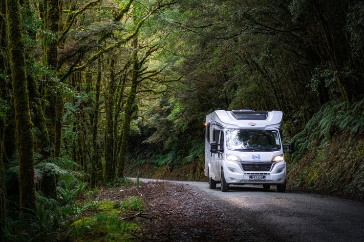 Wilderness motorhome on the road
