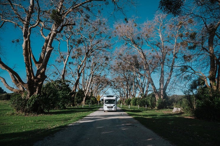 Be careful of narrow roads and low hanging tree branches