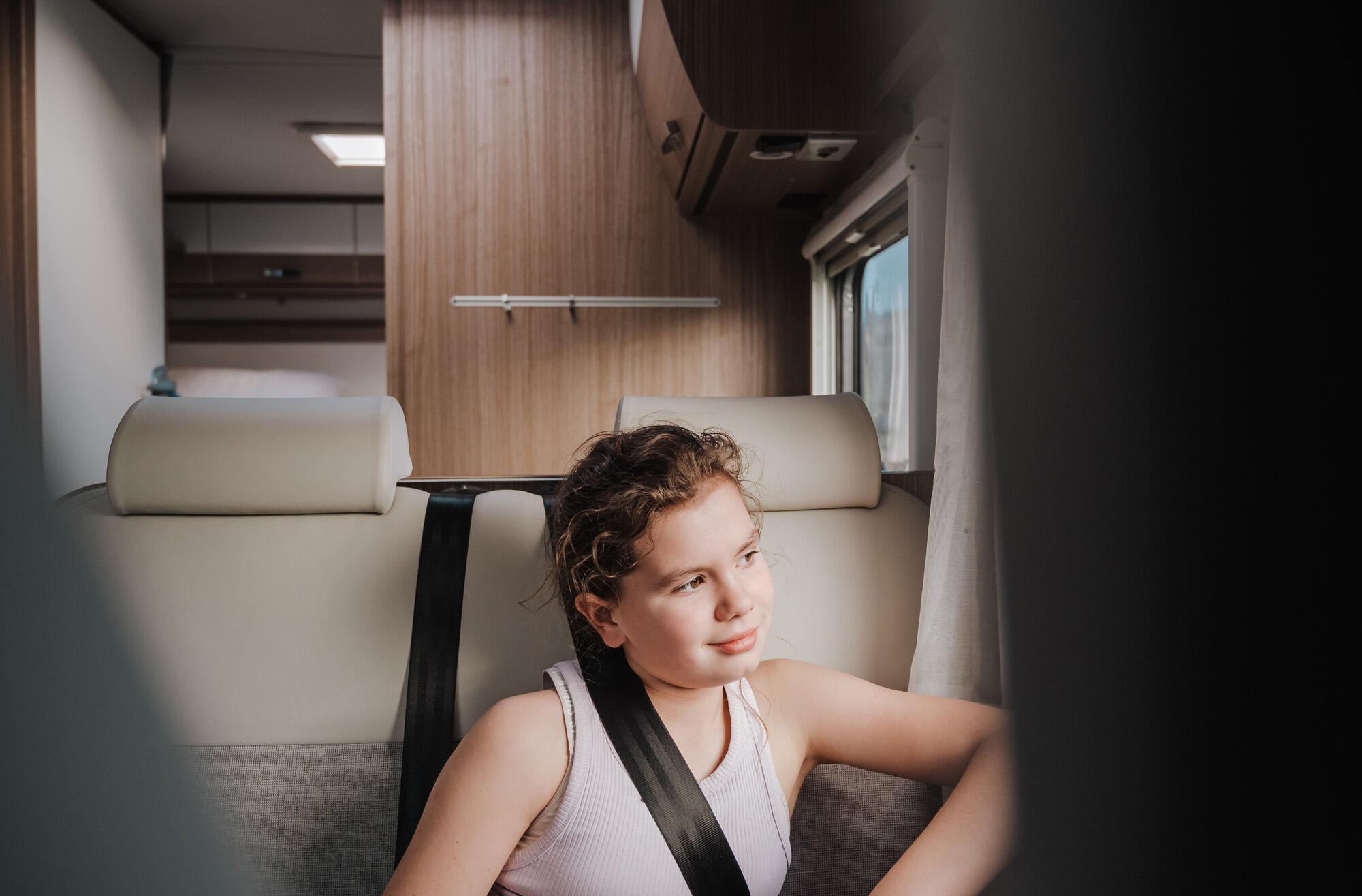 Seatbelts on children in motorhomes