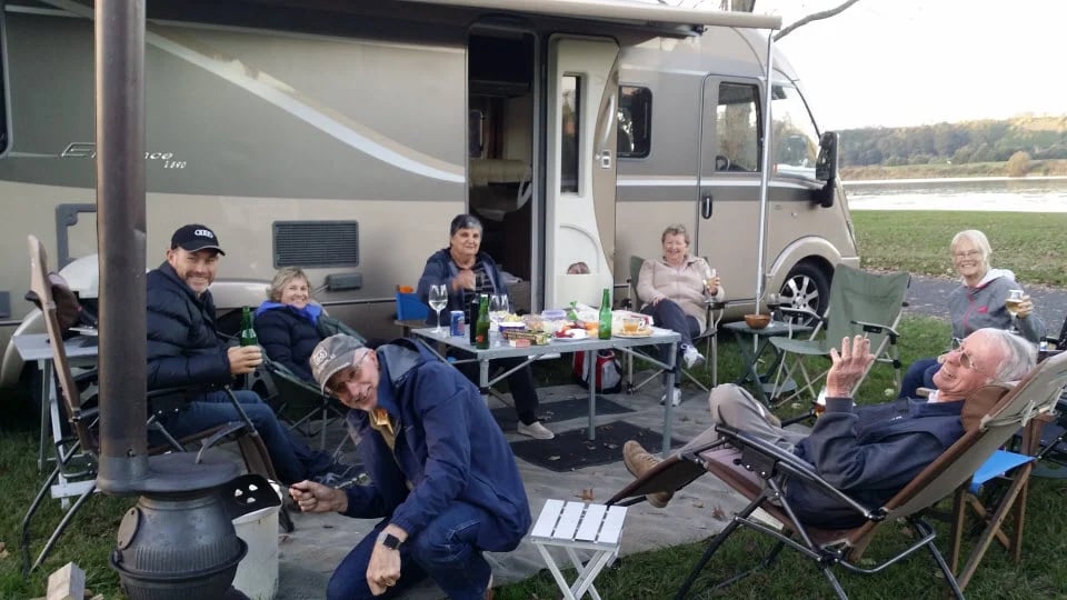 Grant and Wilma McGregor Bürstner Elegance i840G Camping with Friends
