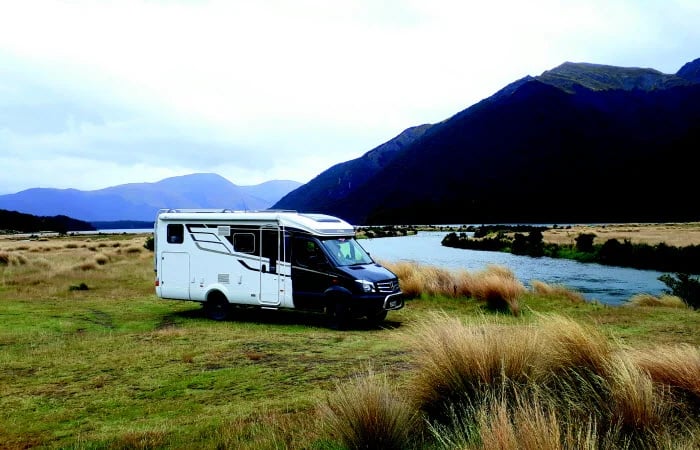 Paul and Caitriona Hutchinson HYMER MLT 580 Camping