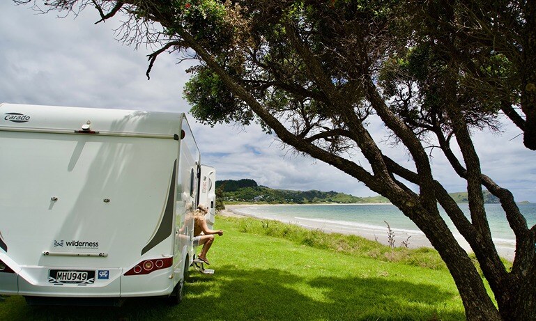 North Island beach camping