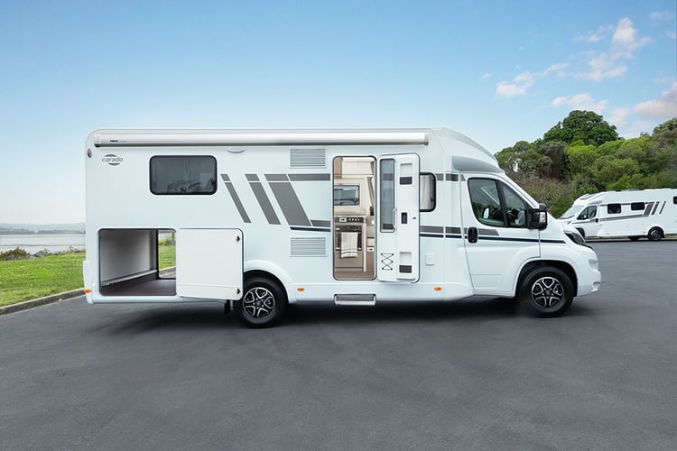 Wilderness 2025 Carado T459 side with Awning added