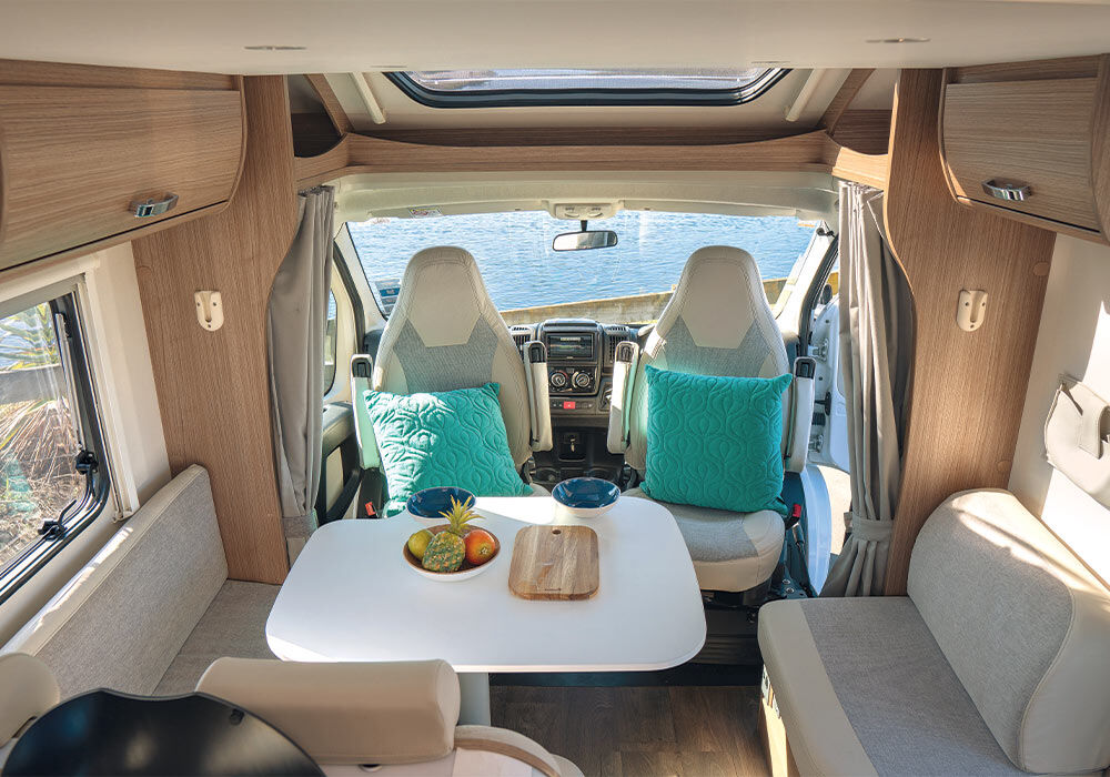 Lounge area of the Carado T447