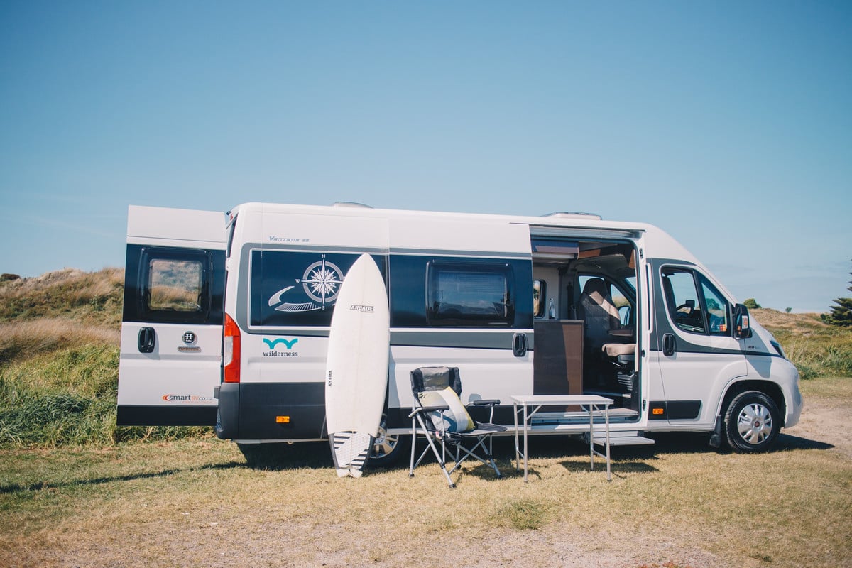 Wilderness motorhome parked in Mount Maunganui