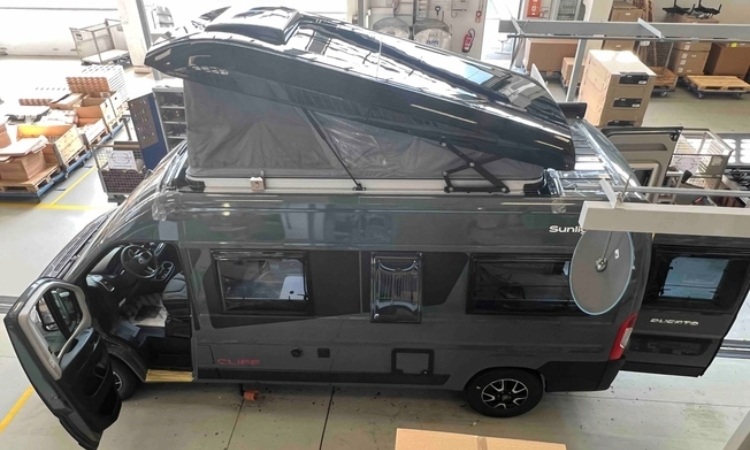 A Sunlight pop top van