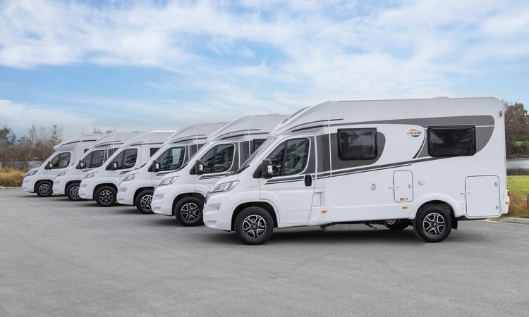 A range of Carado motorhomes