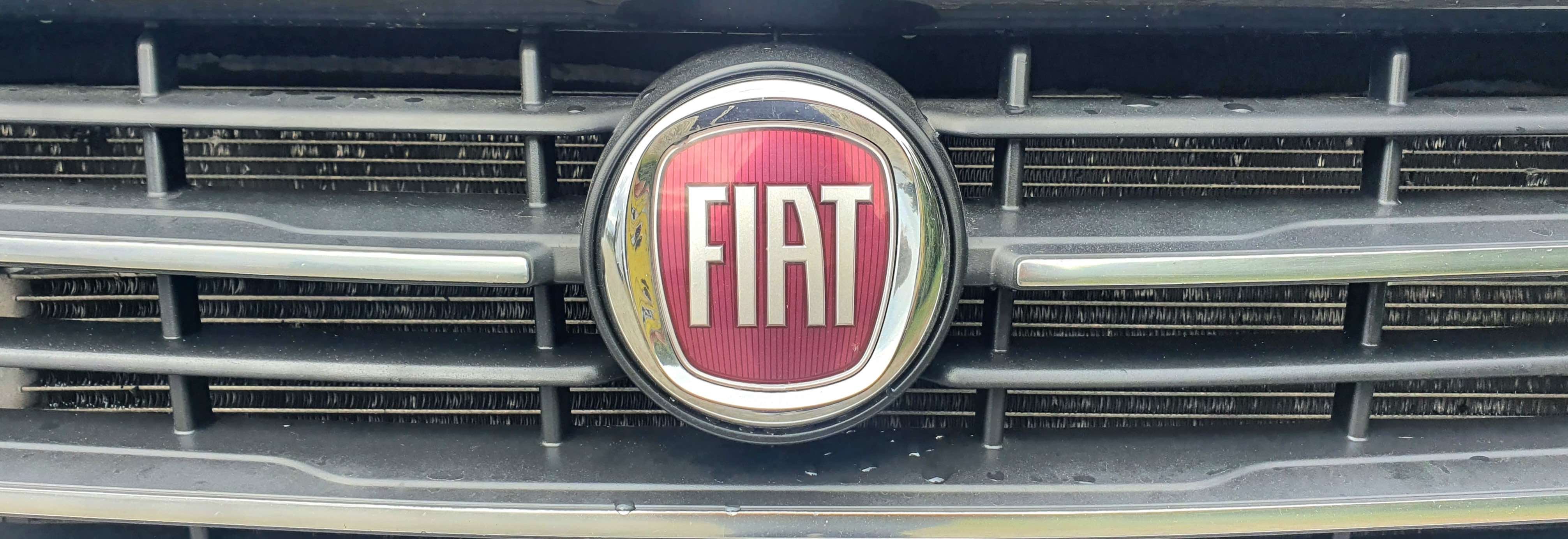 Fiat badge on a Wilderness Carado T449 2018 motorhome