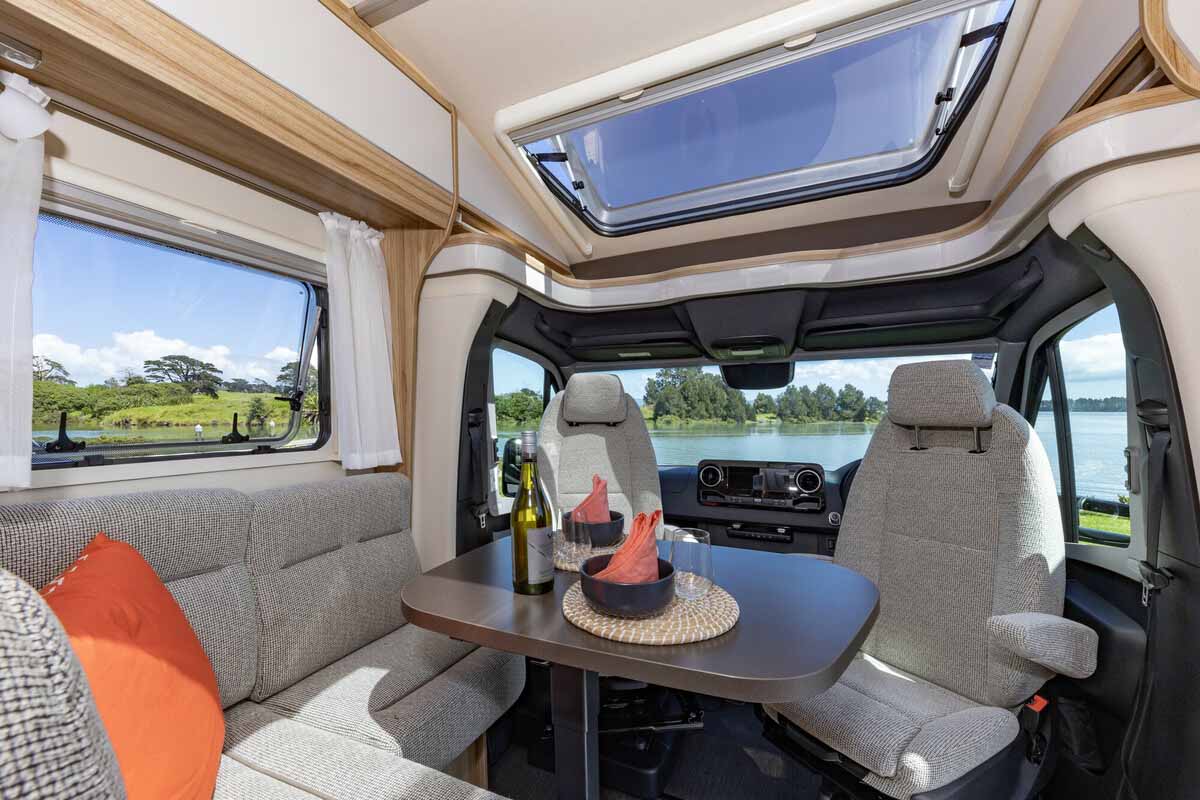 Dining Lounge Area in a HYMER