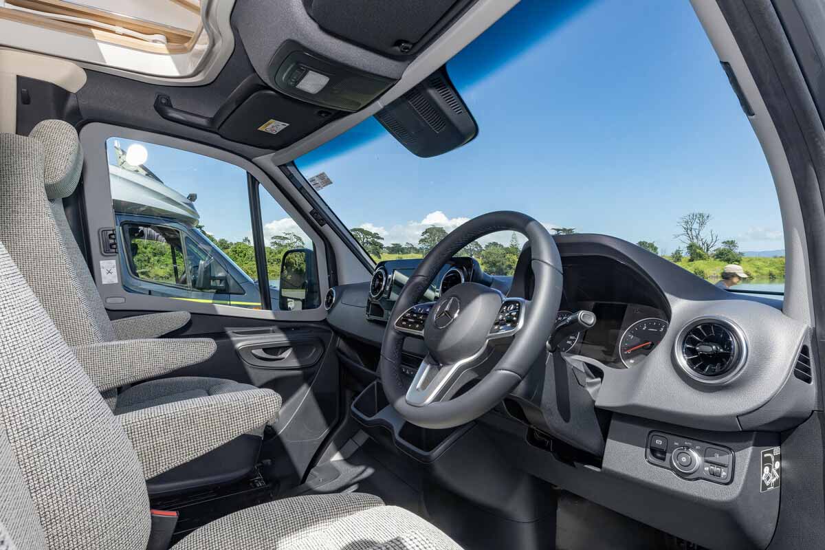 Windscreen and Cab Area in a HYMER