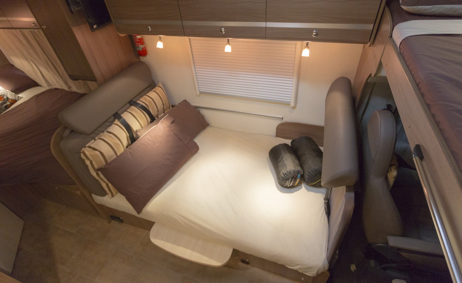 Convertible-bed-inside-motorhome