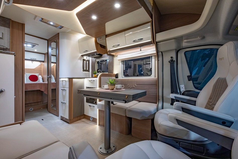 Interior of a motorhome