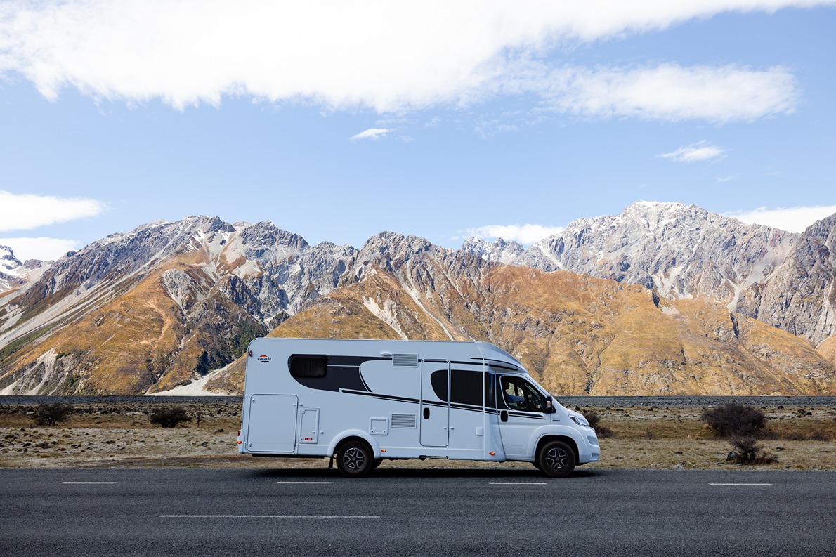 Motorhome on the road