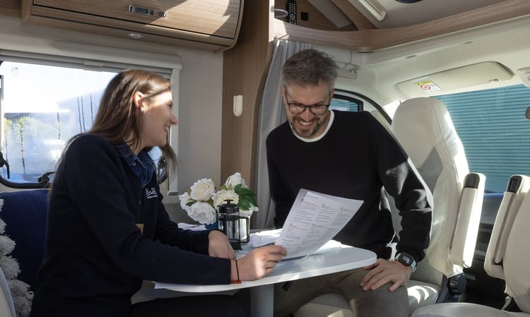 wilderness paperwork interior motorhome