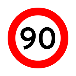 90 km speed limit