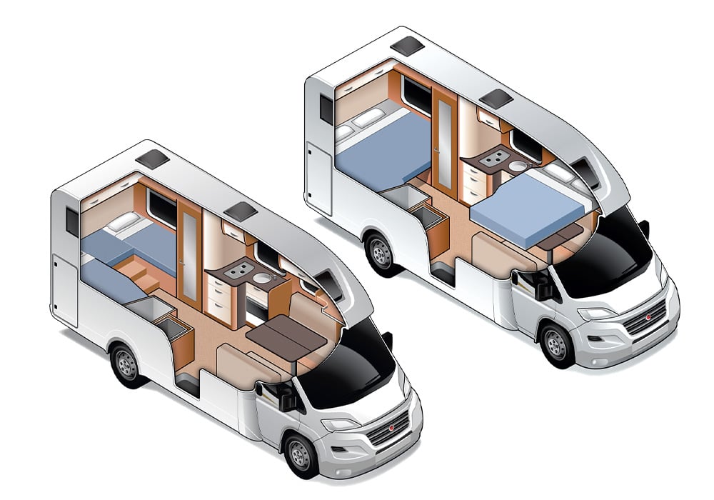 Bürstner Lyseo TD727 Floorplan Illustration