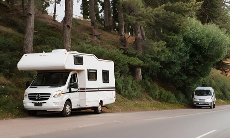 AI broken down motorhome