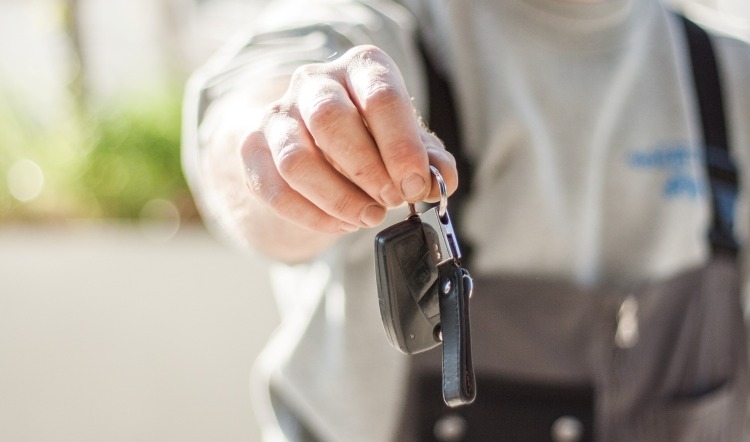 Handover keys motorhome rental