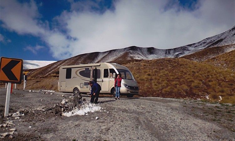 The Maddrens travelling with their motohome