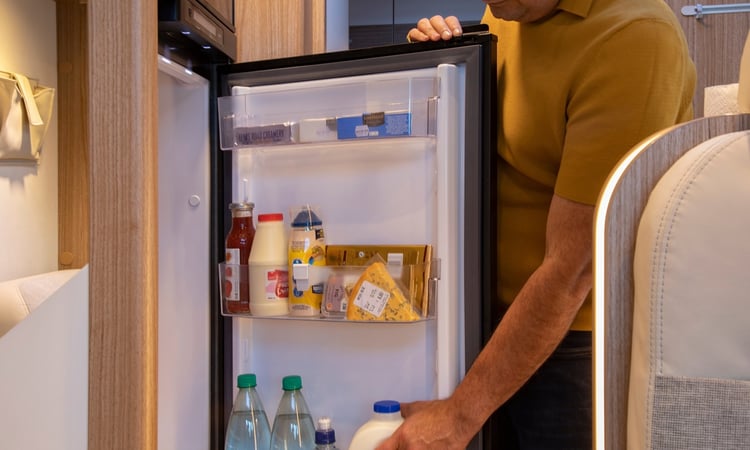 Fridge opened