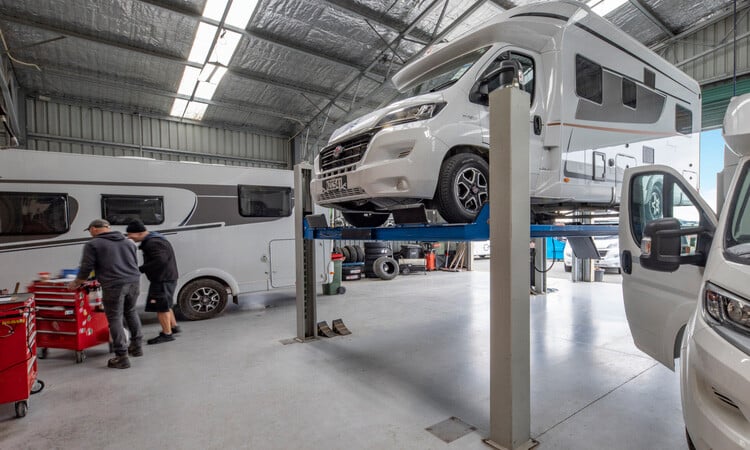 Motorhome workshop testing