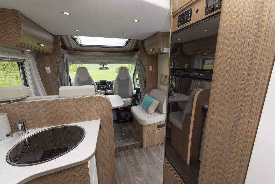 Wilderness 2020 Carado T447 motorhome interior kitchen