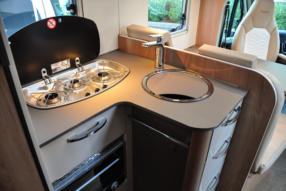 Wilderness 2019 Lyseo T690G motorhome interior kitchen