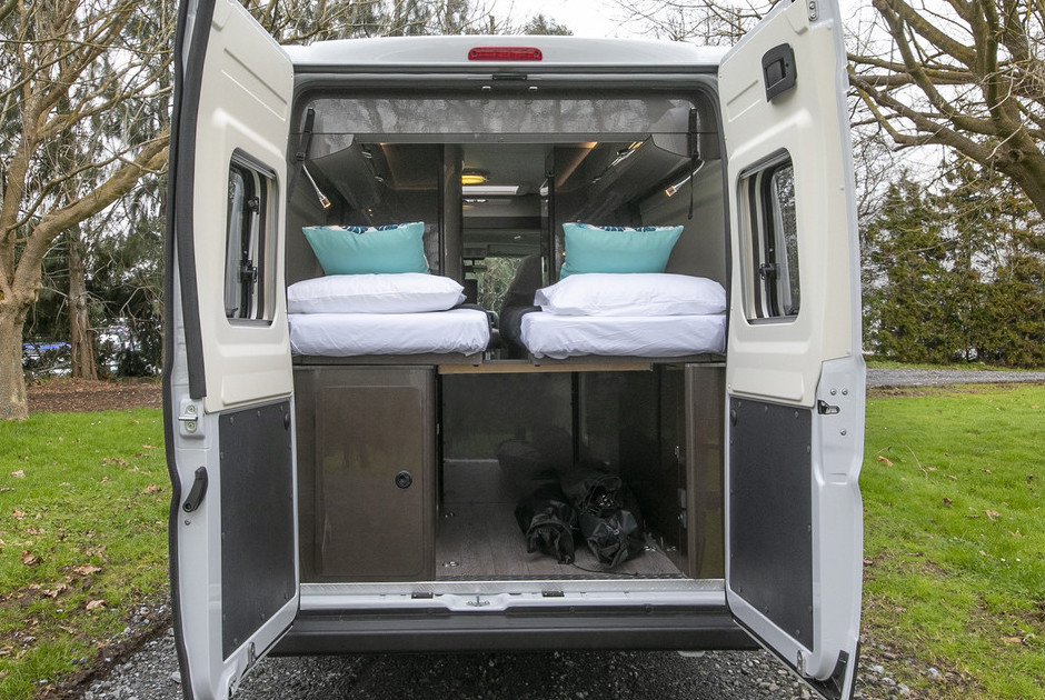 2018 Hobby Vantan motorhome exterior back