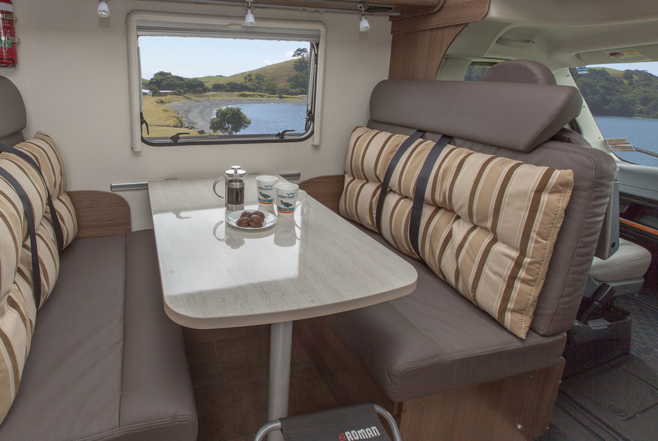 2014 Argos Time A650 motorhome interior dining table