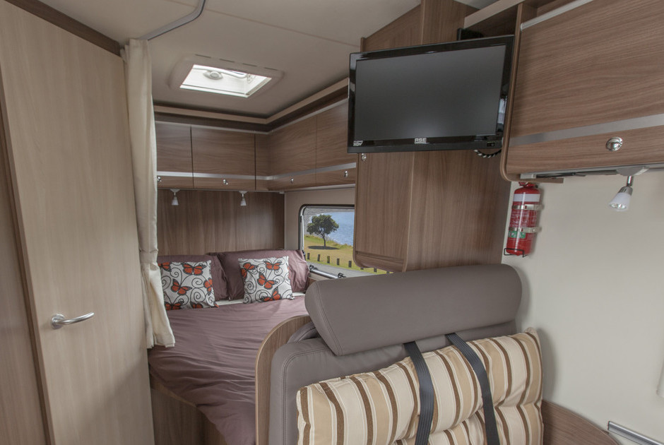 2014 Argos Time A650 motorhome interior beds and living
