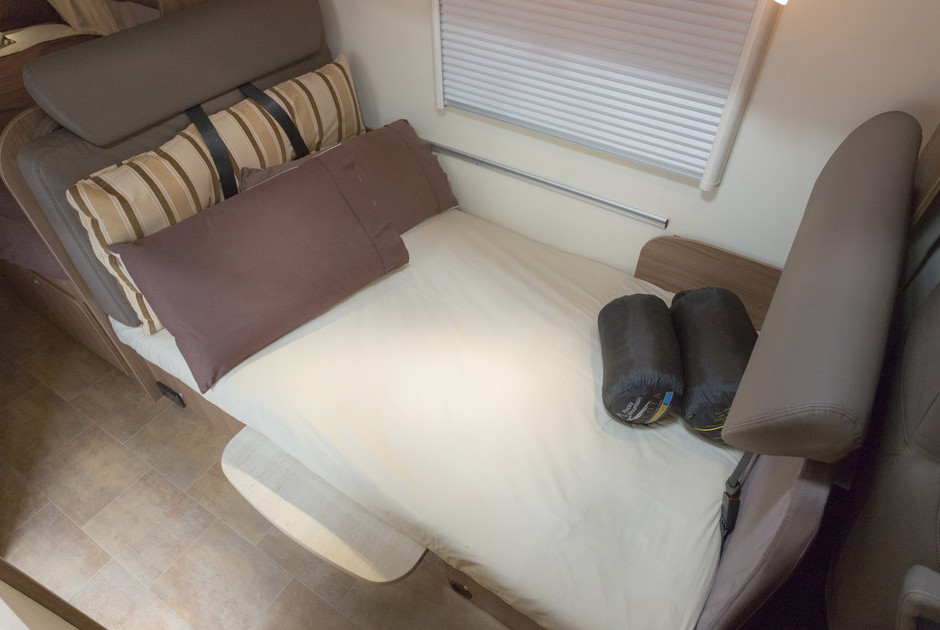 2014 Argos Time A650 motorhome interior living area bed