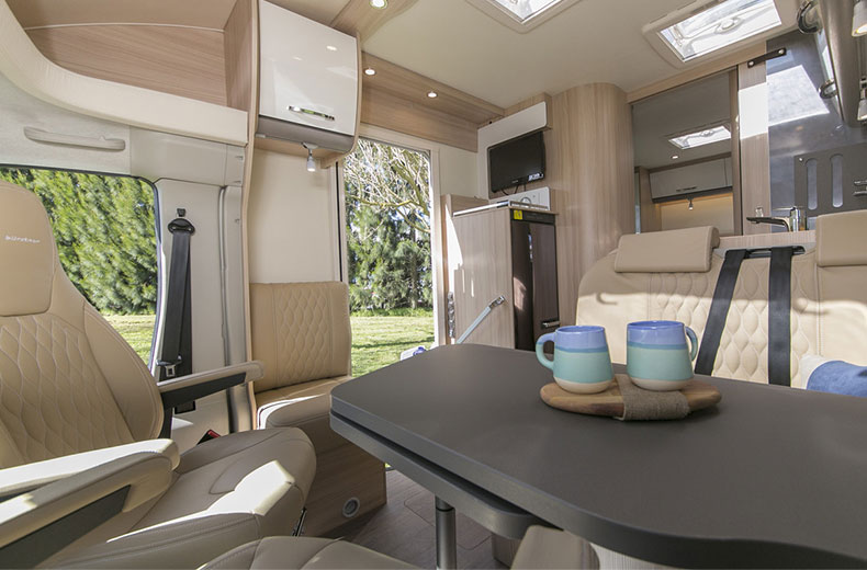 Wilderness 2017 Lyseo T700 motorhome interior living door open