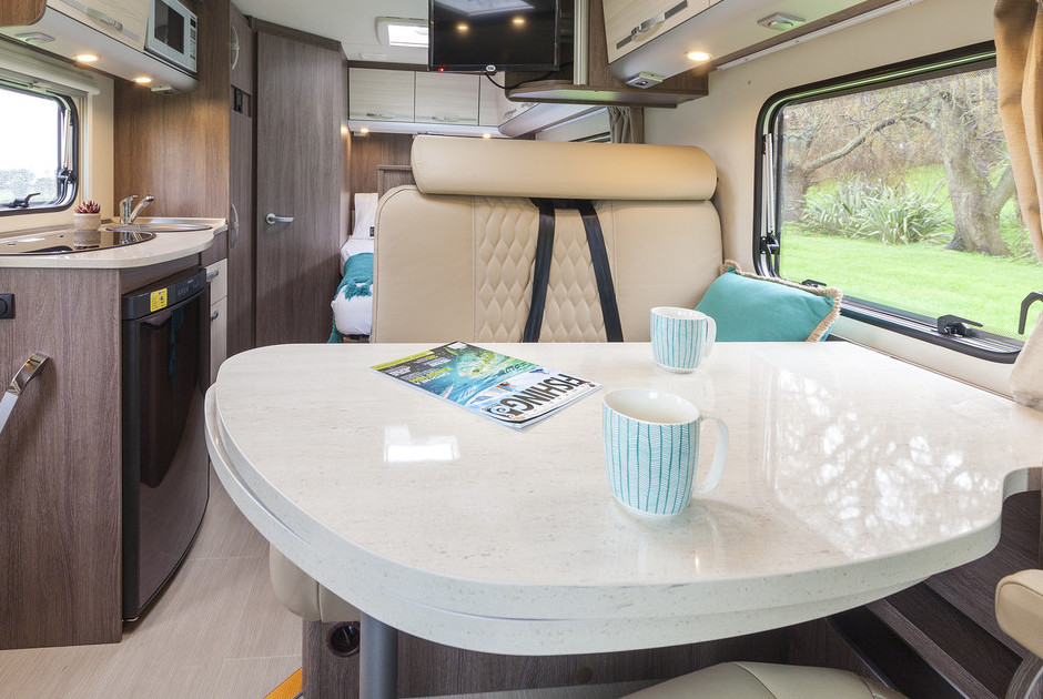 Wilderness 2016 Nexxo Time T569 motorhome interior dining area