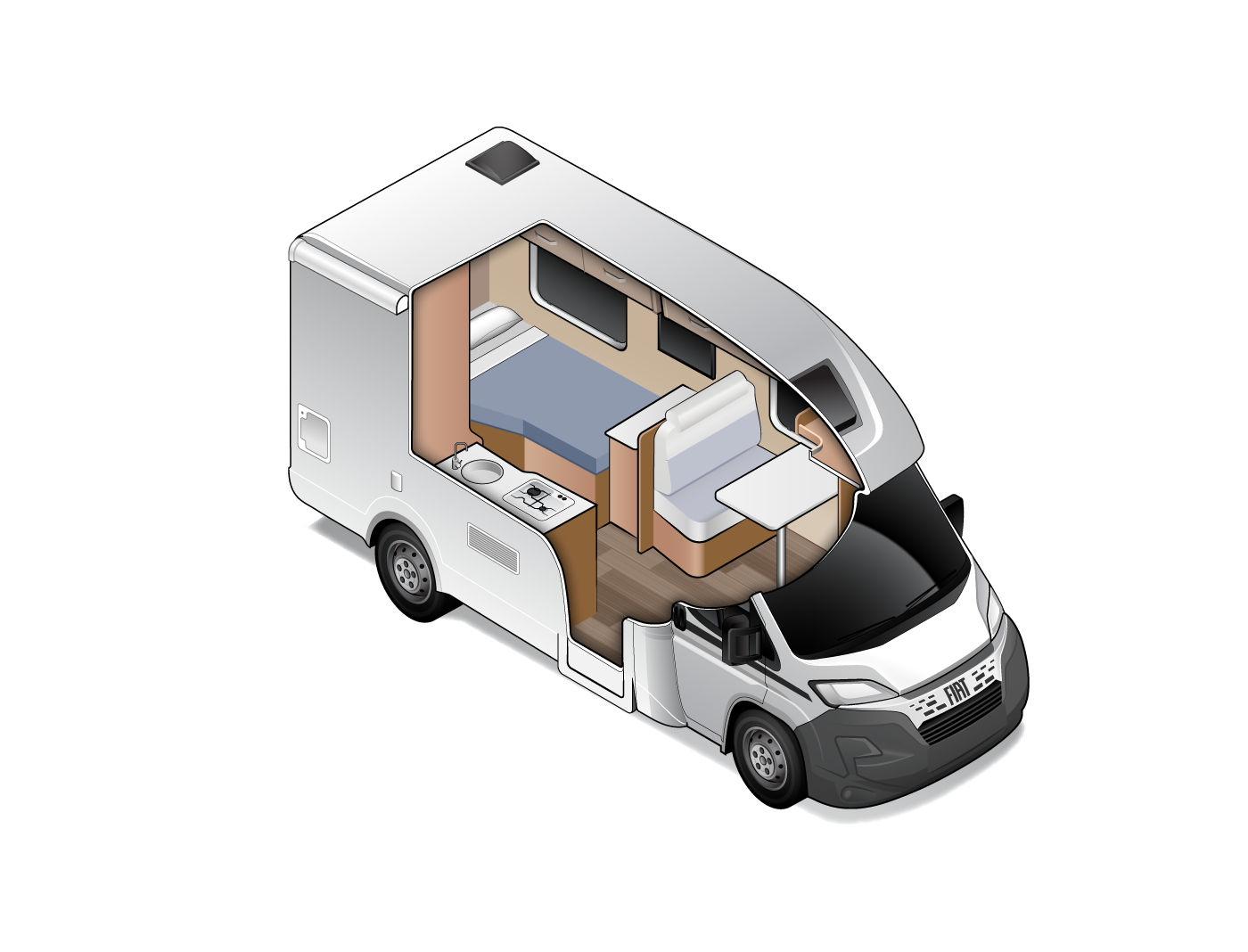 Carado T135 | 2 Berth 2025 | Wilderness Motorhomes for Sale New Zealand - Interior #2