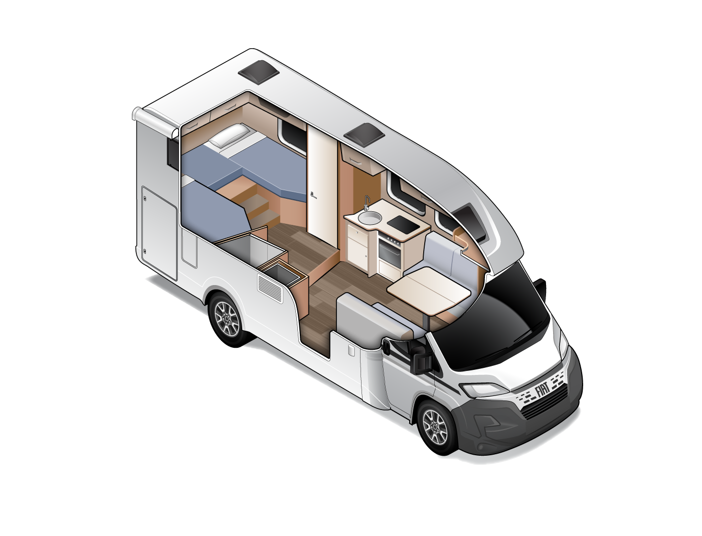 Carado T457 | 4 Berth 2025 | Wilderness Motorhomes for Sale New Zealand - Interior #3