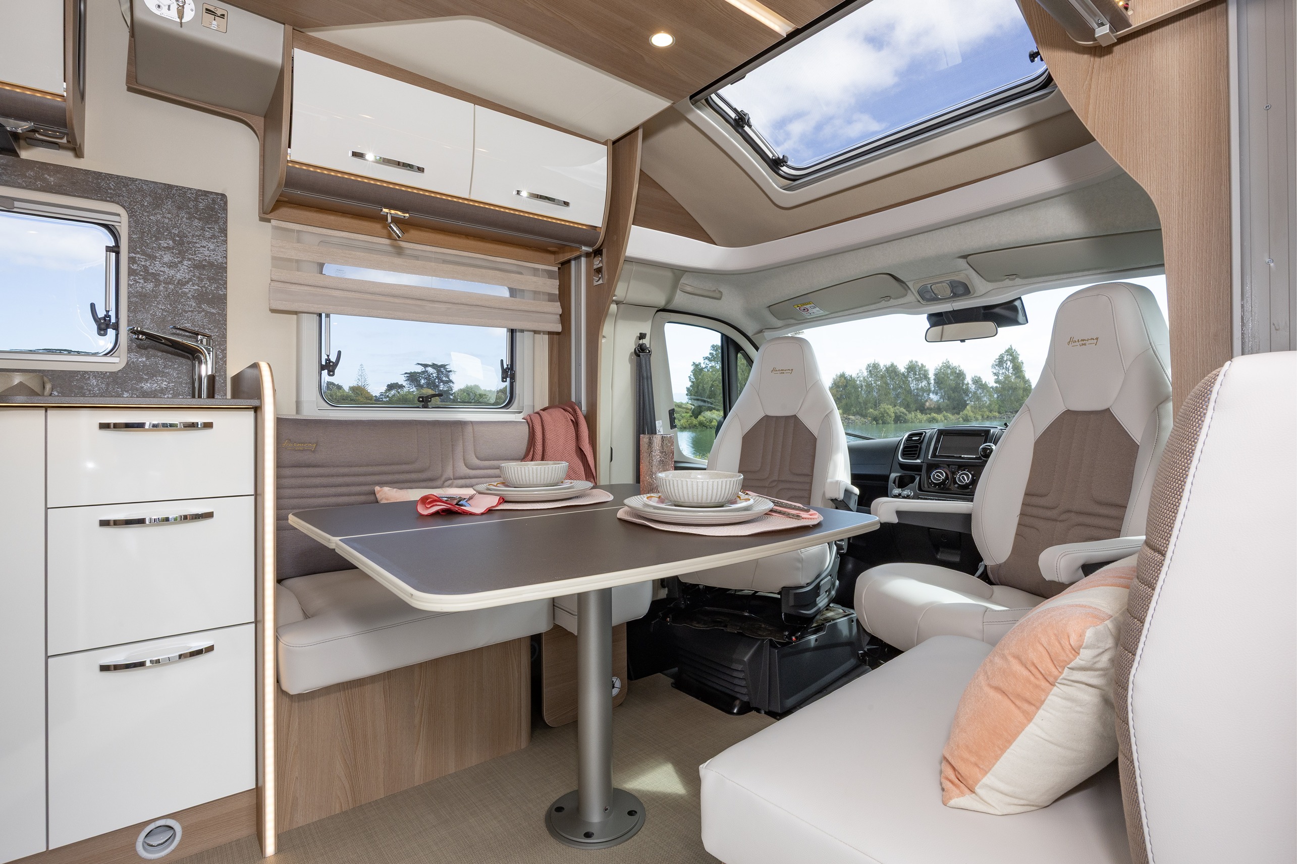 Wilderness 2025 Lyseo TD727 motorhome interior dining