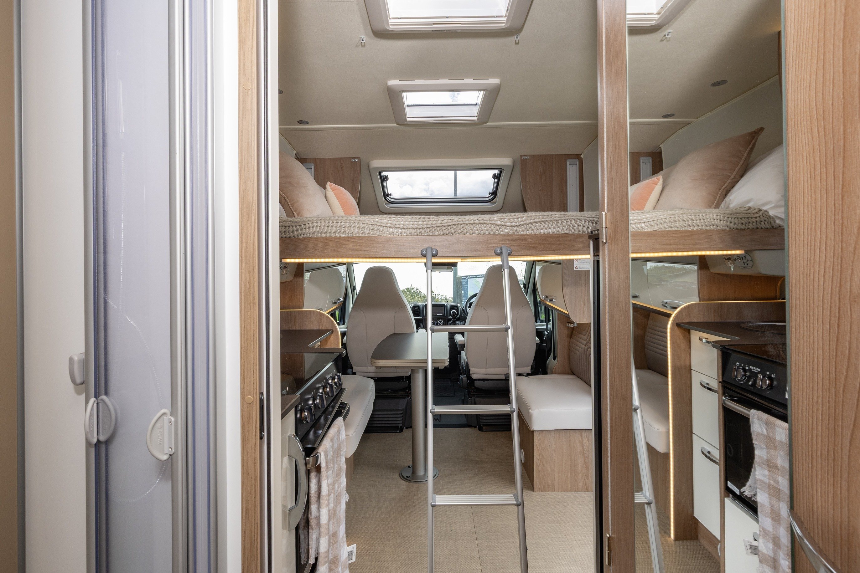 Wilderness 2025 Lyseo TD727 motorhome interior drop down bed