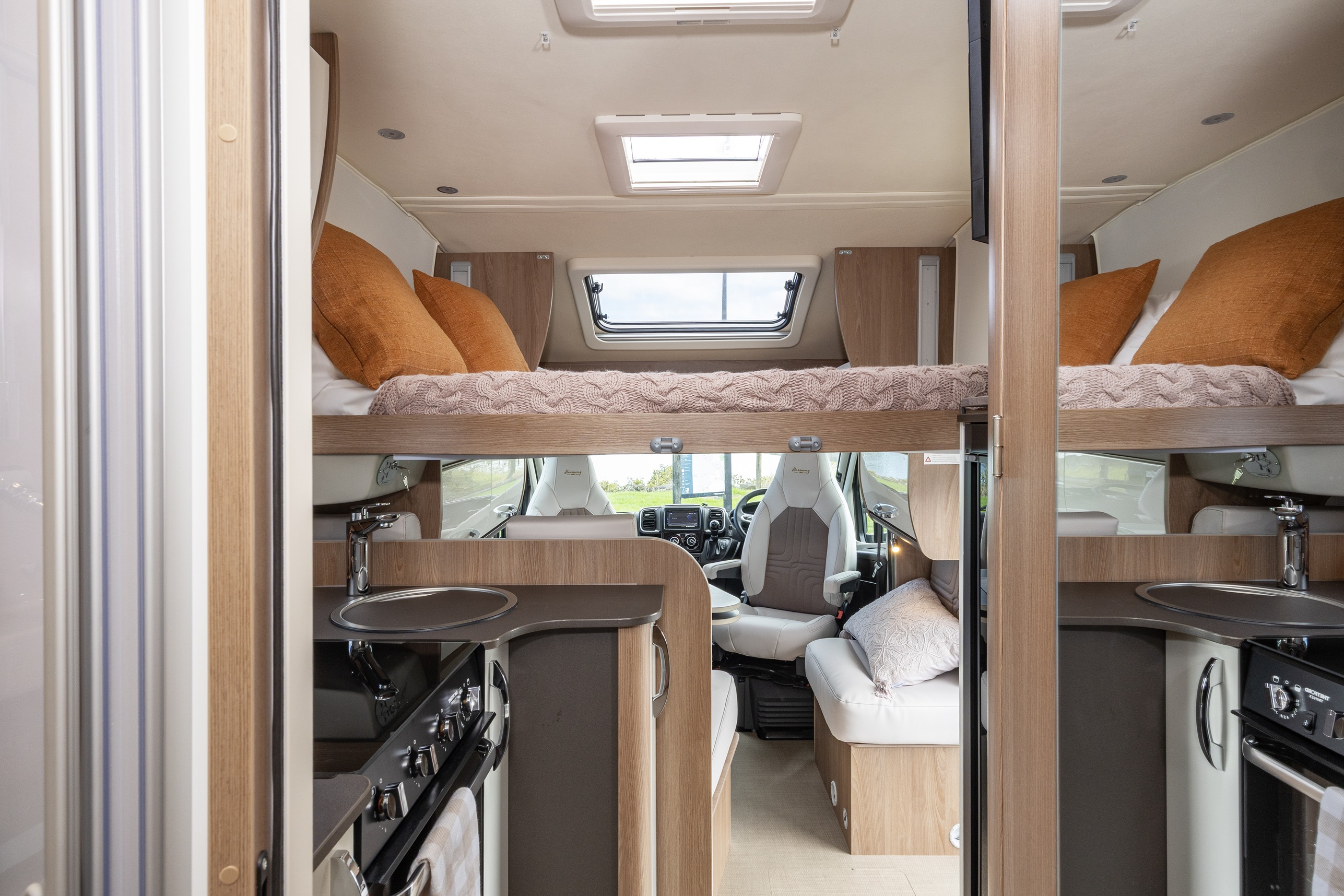 Wilderness 2025 Lyseo TD744 motorhome interior drop down bed 2