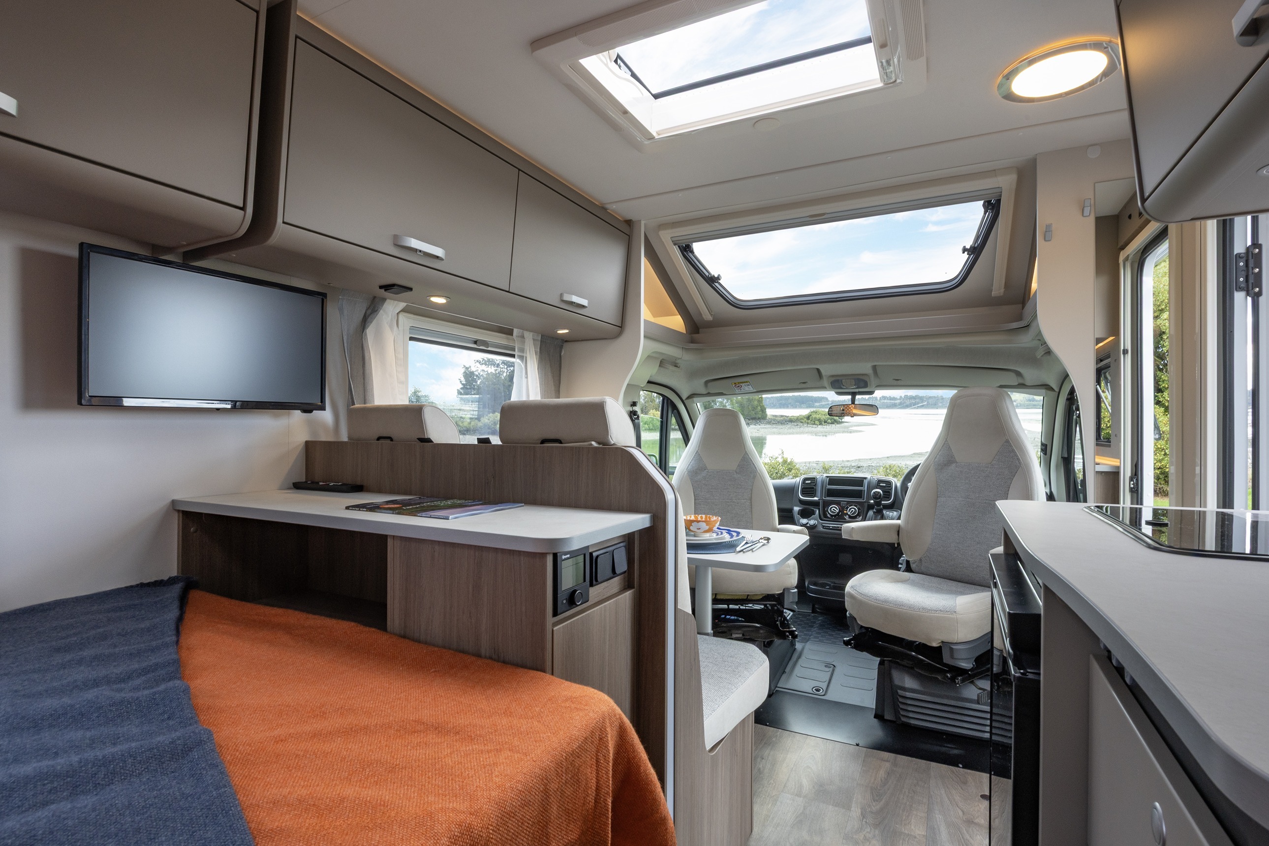 Wilderness 2025 Carado T135 motorhome interior from bathroom