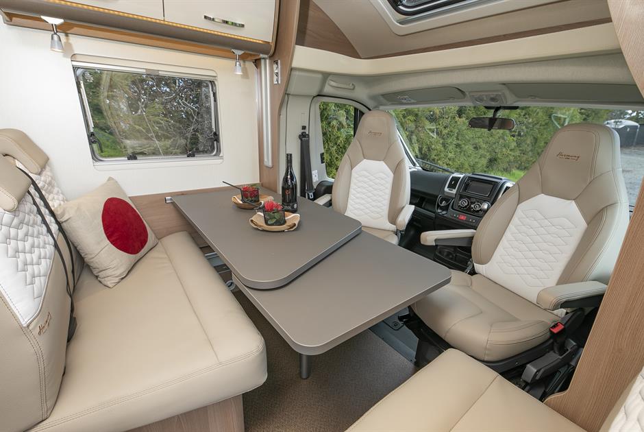 Wilderness 2021 Lyseo TD745 motorhome interior living area and cab