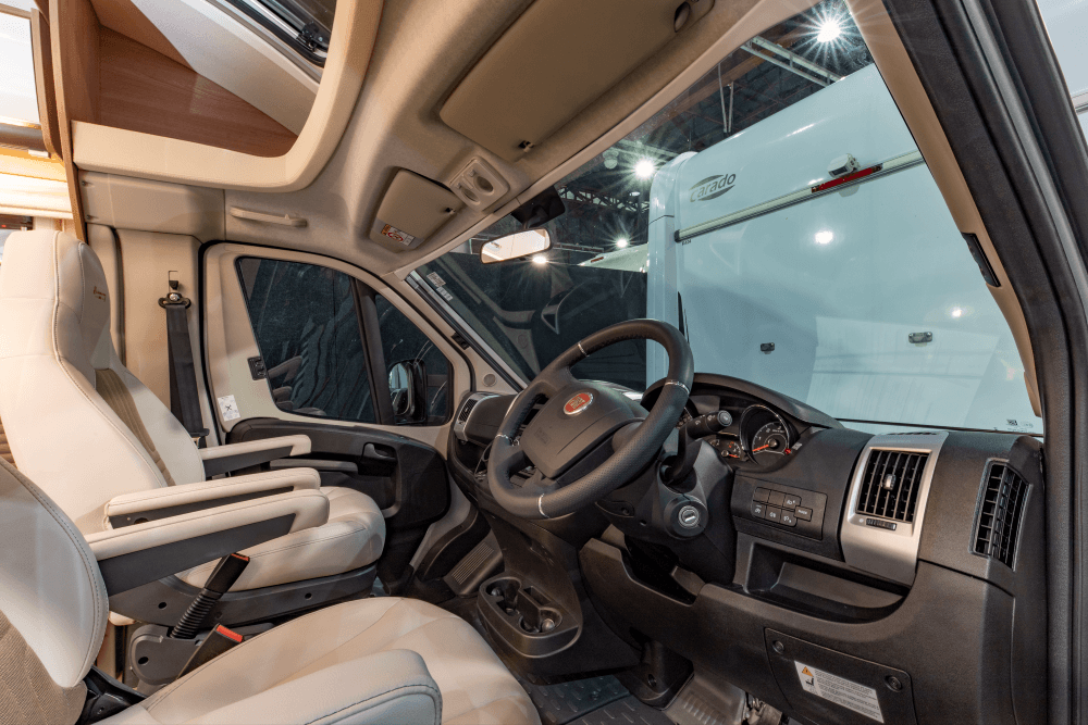 Wilderness 2022 Lyseo TD727 motorhome interior drivers seat