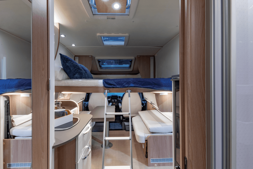 Wilderness 2021 Lyseo TD727 motorhome interior drop down bed