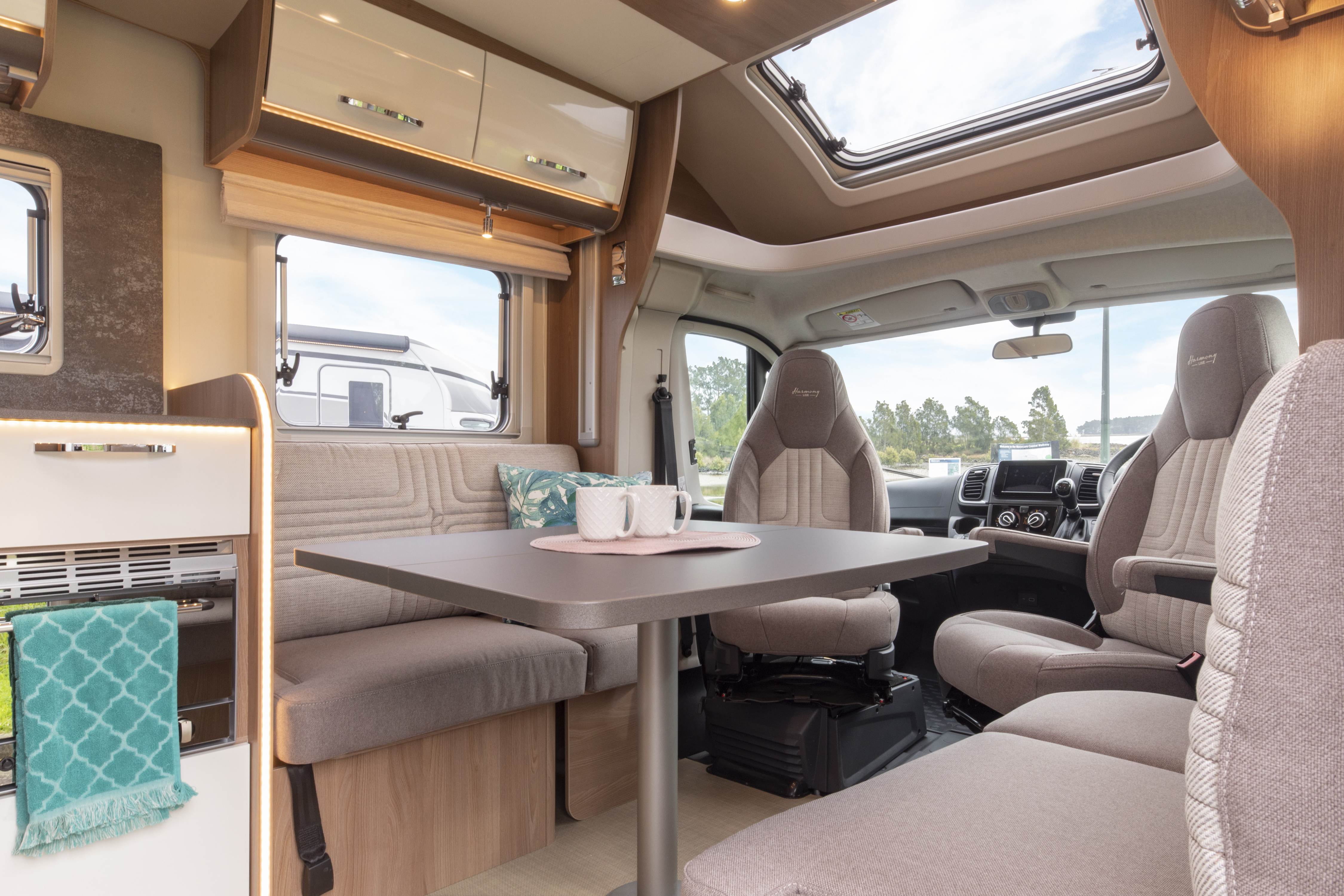 Wilderness 2022 Lyseo TD727 motorhome interior dining area