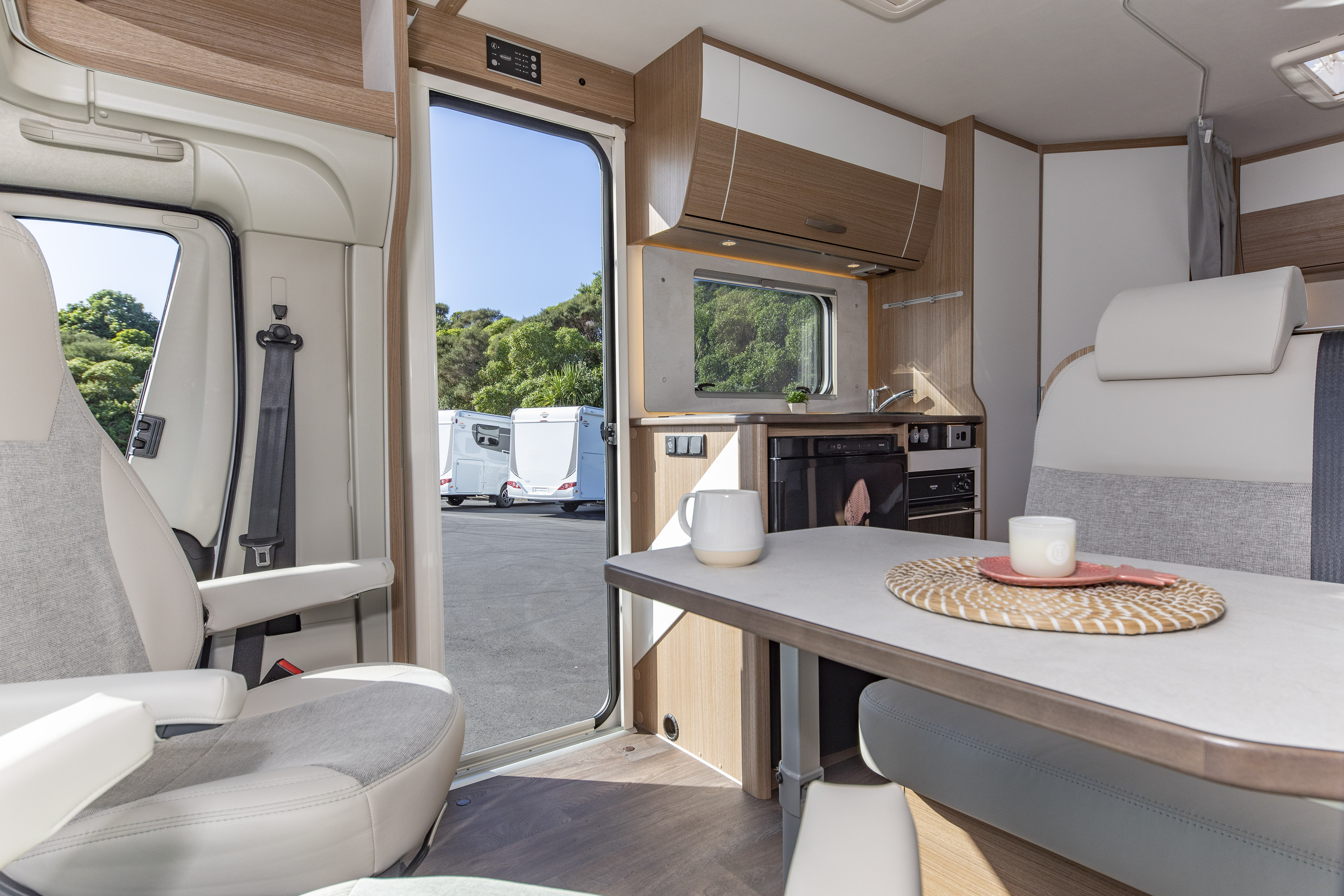 Wilderness 2022 Carado T135 motorhome interior dining area