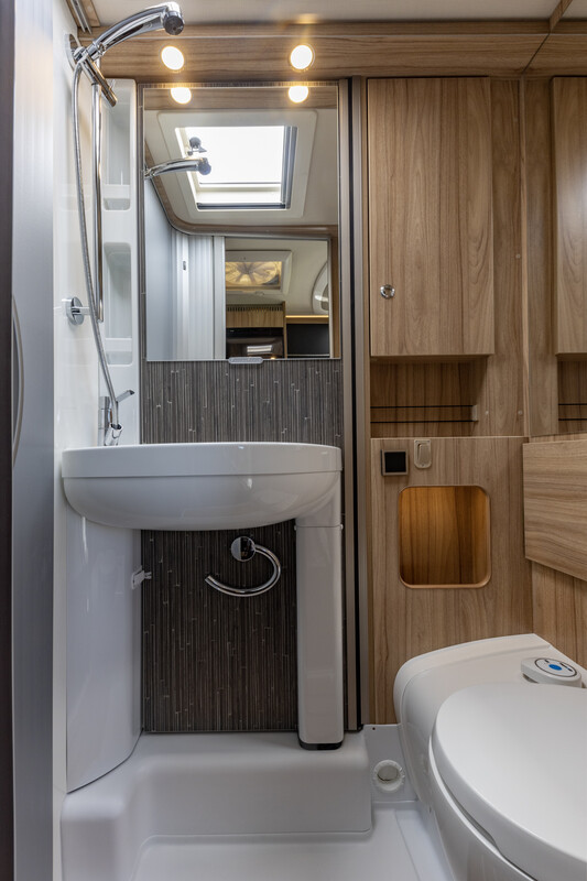 Wilderness 2023 Hymer MLT CrossoverWilderness 2023 Hymer ML-T-580 motorhome interior bathroom layout