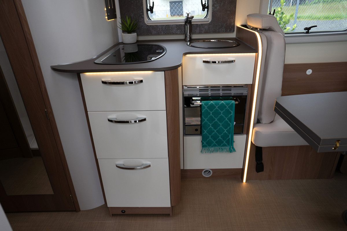 Wilderness 2020 Lyseo TD727 motorhome interior kitchen