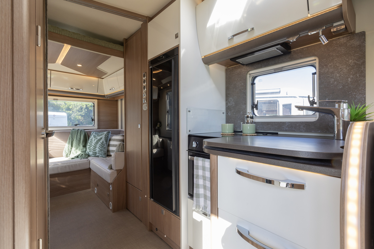 Wilderness Lyseo TD744 motorhome interior kitchen