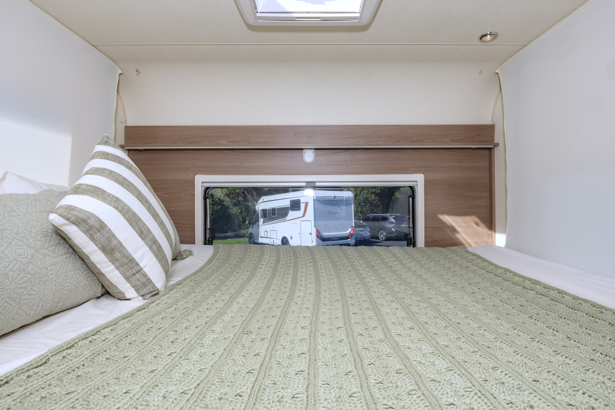 Wilderness Lyseo TD744 motorhome interior bed