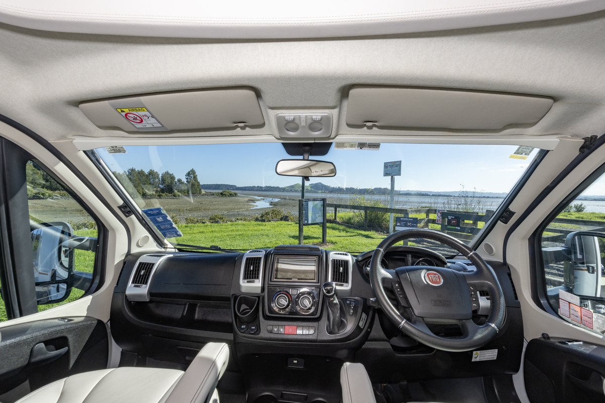 Wilderness Lyseo TD744 motorhome interior cab