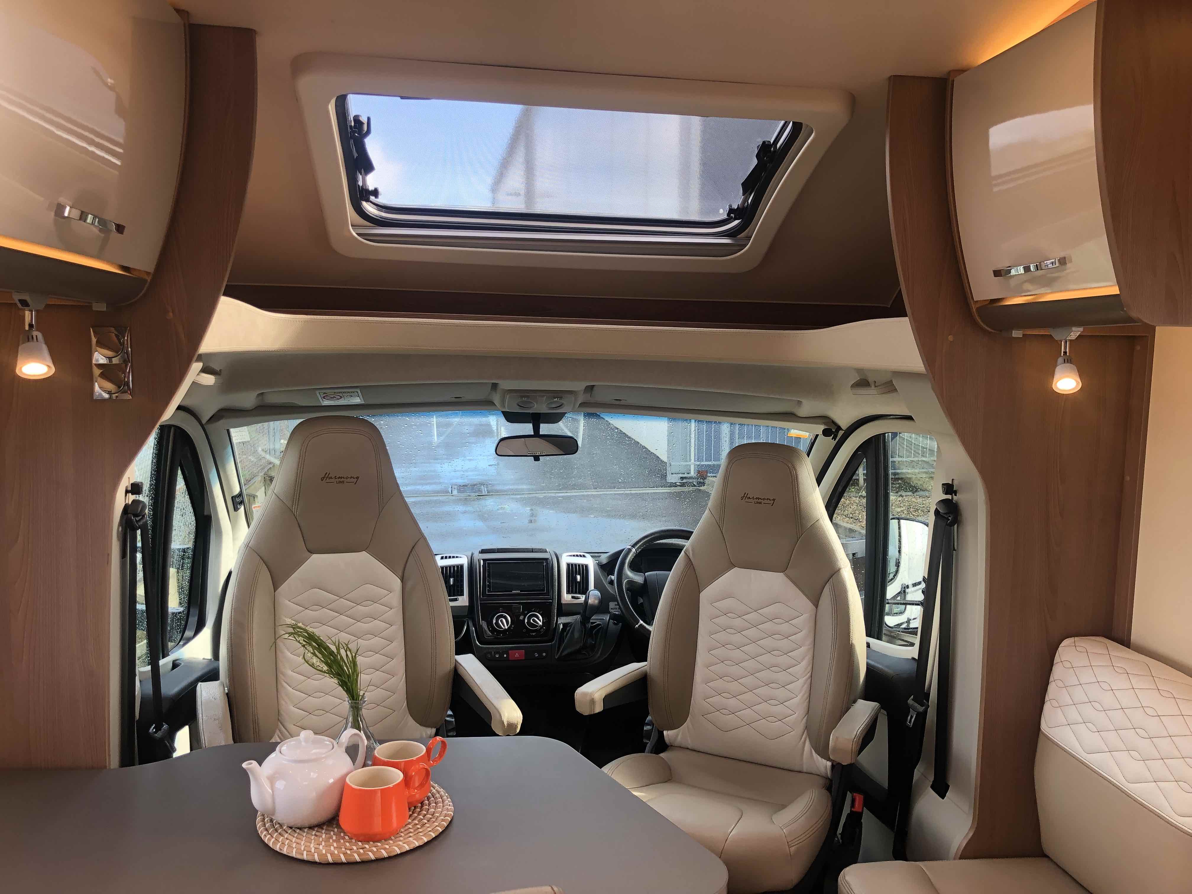 Wilderness 2018 Lyseo T700 motorhome interior living and skylight